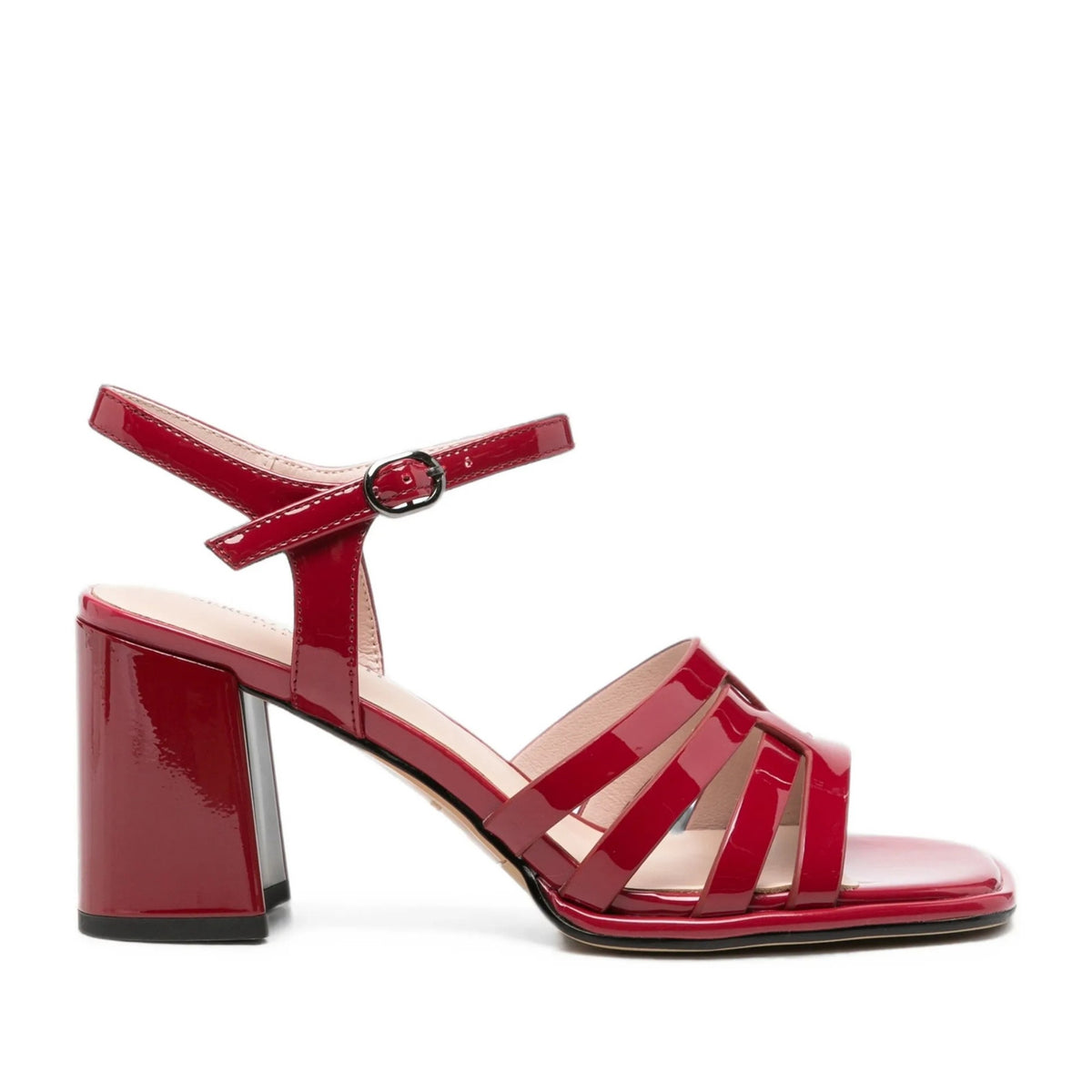 Women's Red Dress Open-Toe Sandals