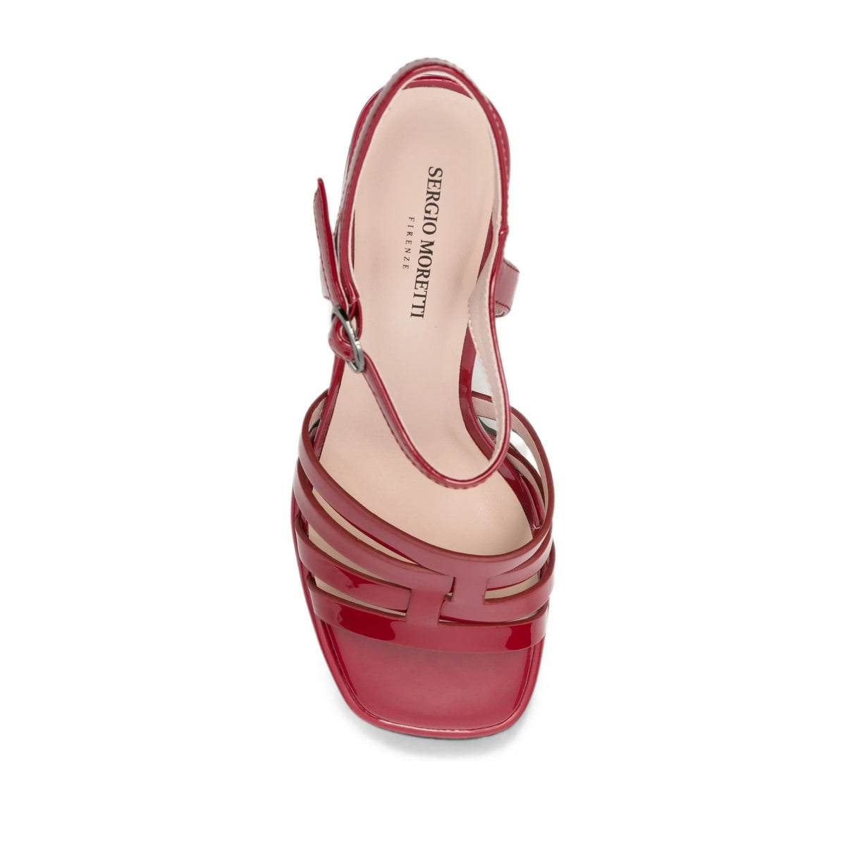 Women's Red Dress Open-Toe Sandals
