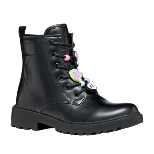 J Casey Girls' Black Ankle Boots