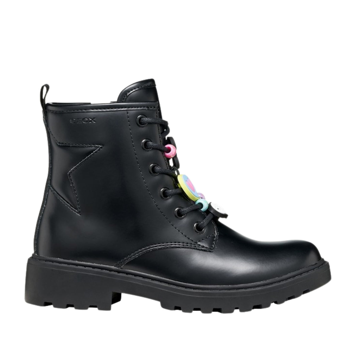 J Casey Girls' Black Ankle Boots
