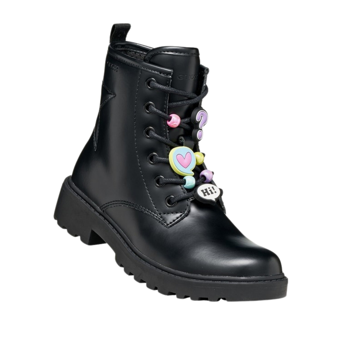 J Casey Girls' Black Ankle Boots