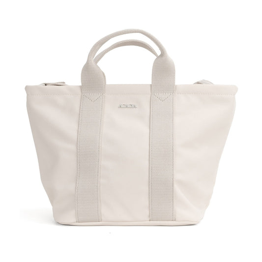 beige tote bag