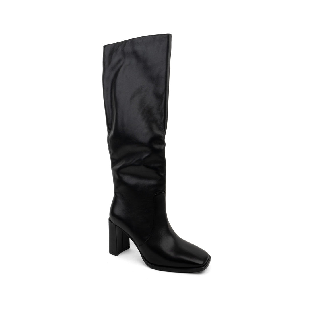 black casual closed boots