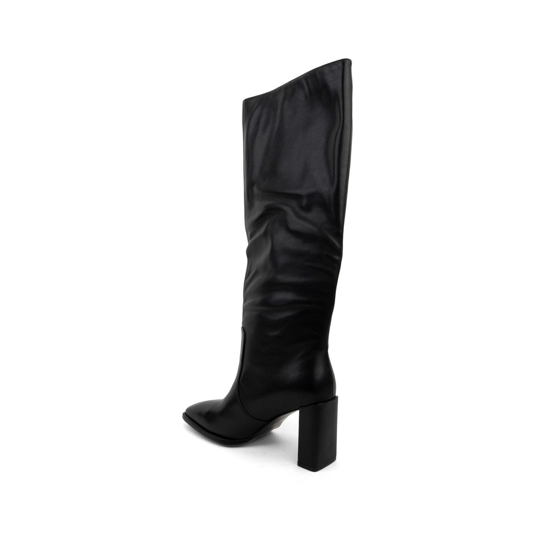black casual closed boots