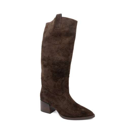 dark brown casual closed boots