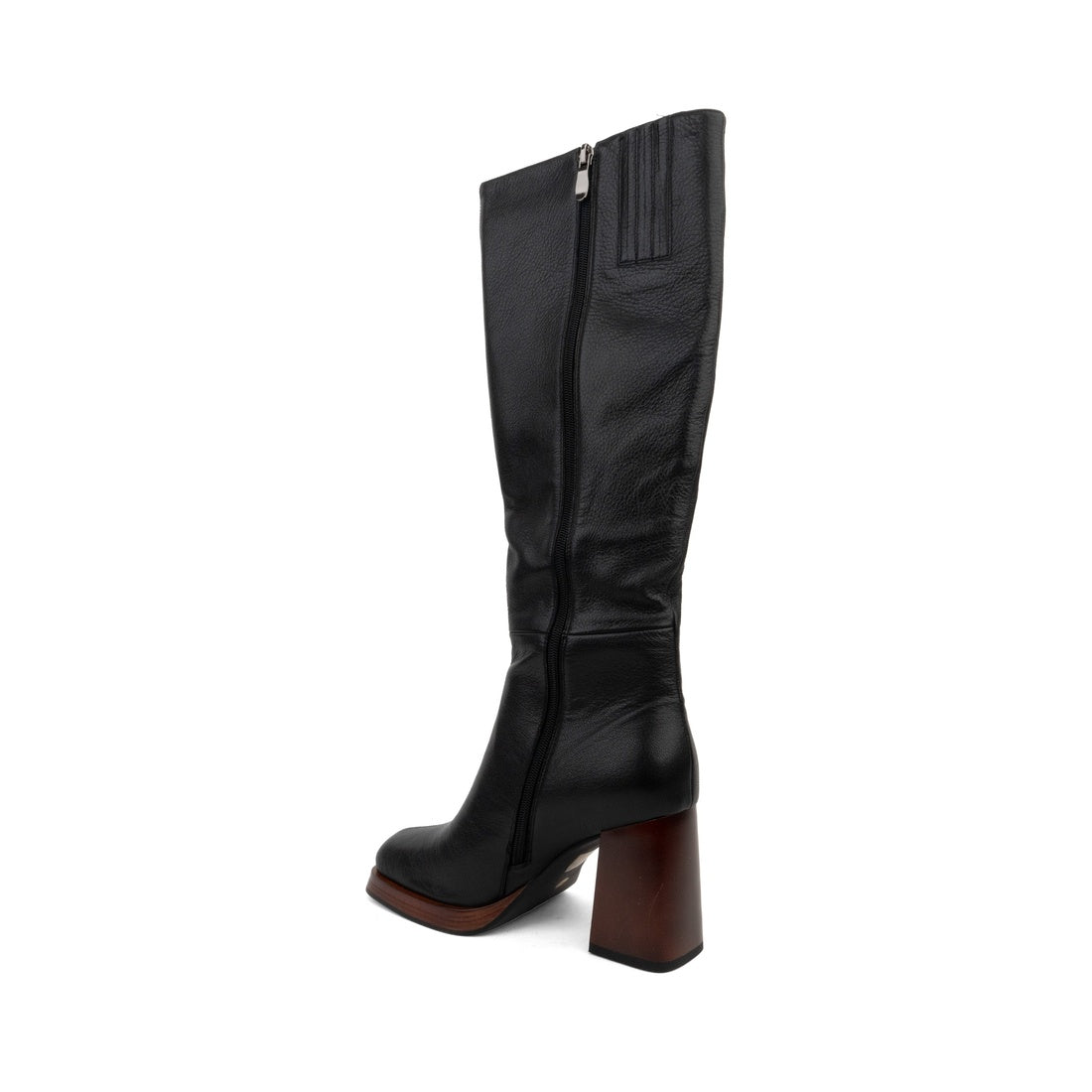 black casual closed boots