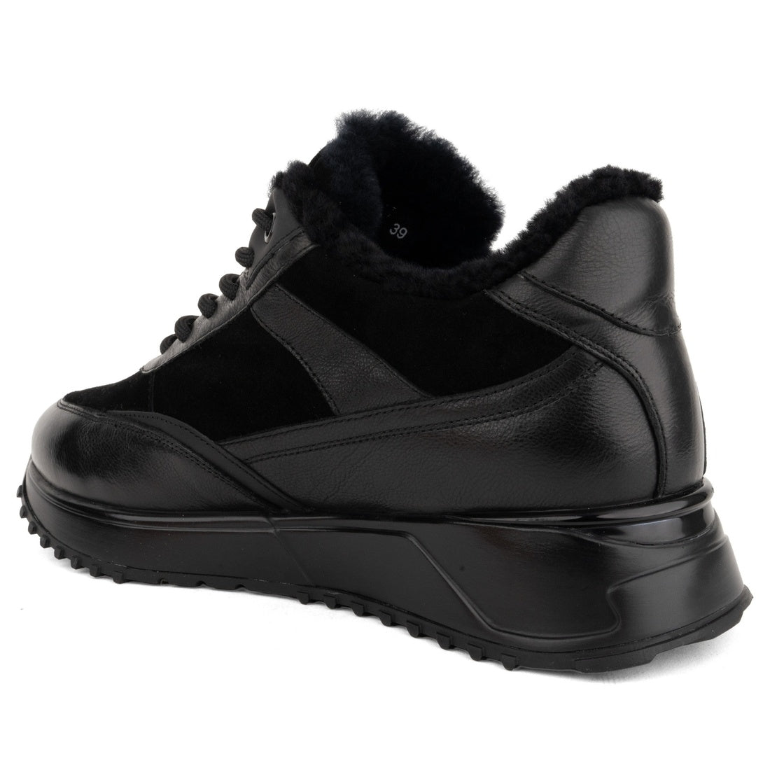 black casual closed booties