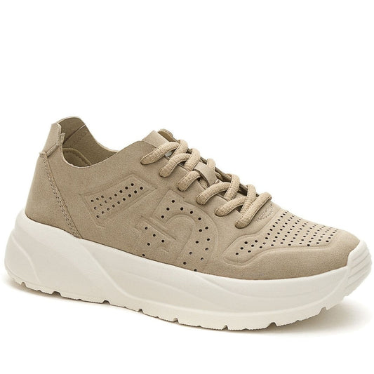 beige casual closed sneakers