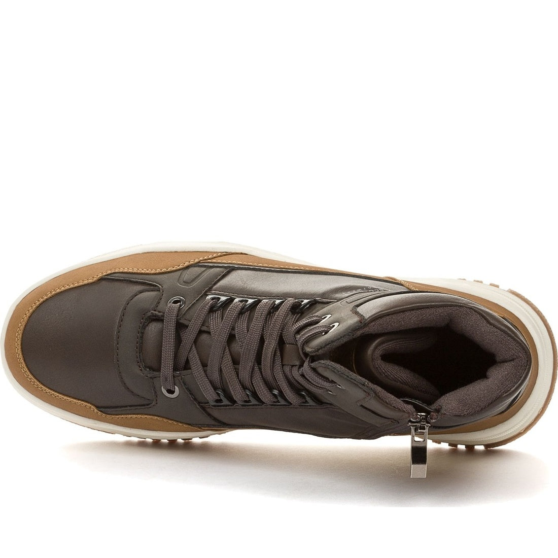 brown casual closed booties