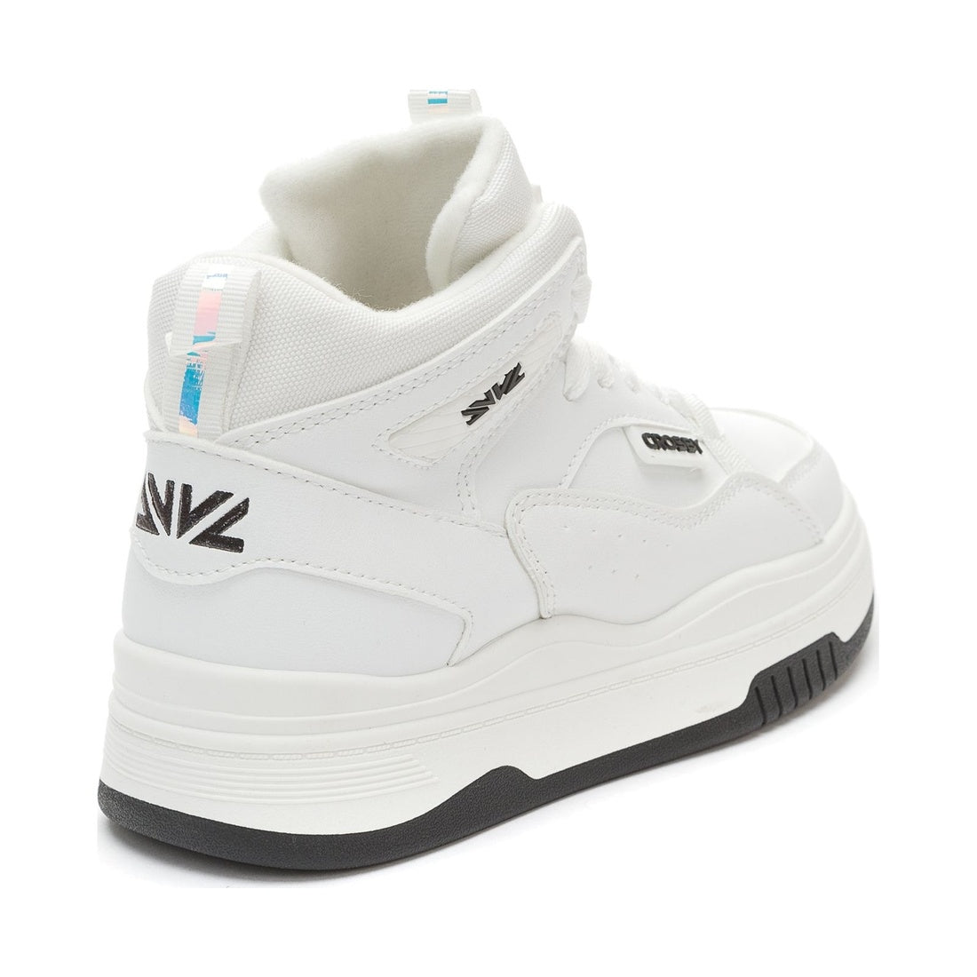 white casual closed booties