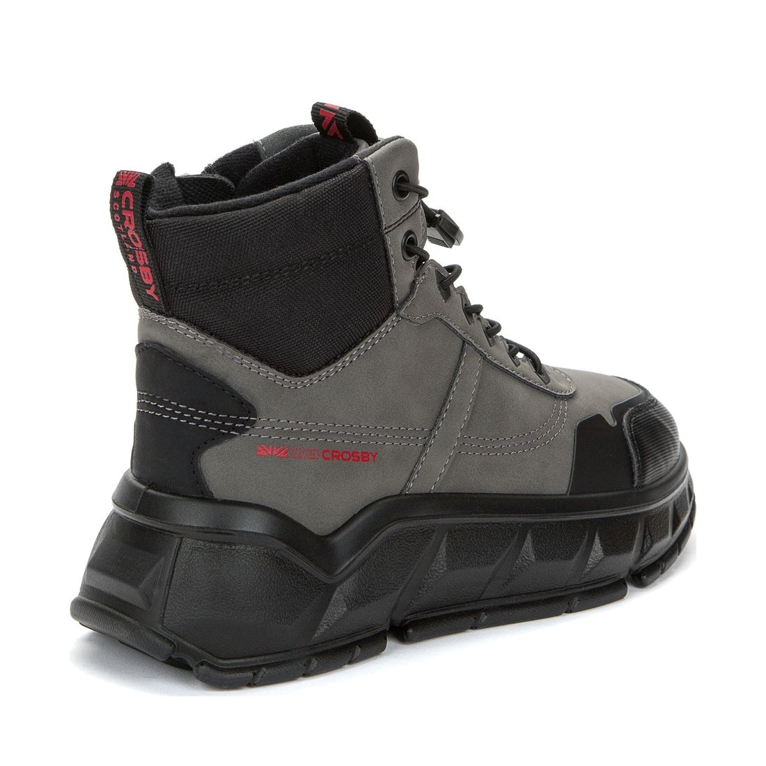 grey casual closed booties