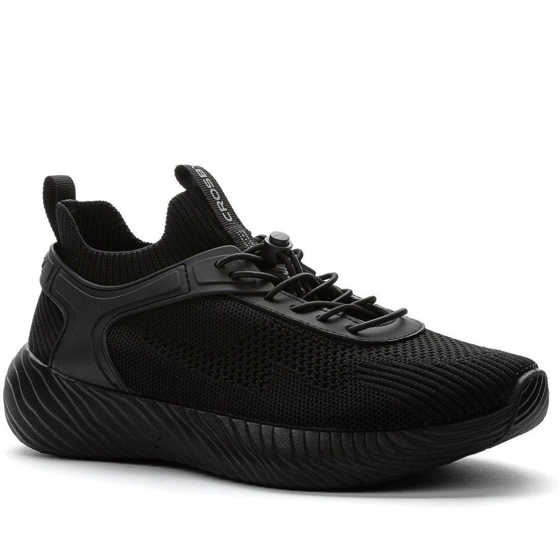 black casual closed sneakers