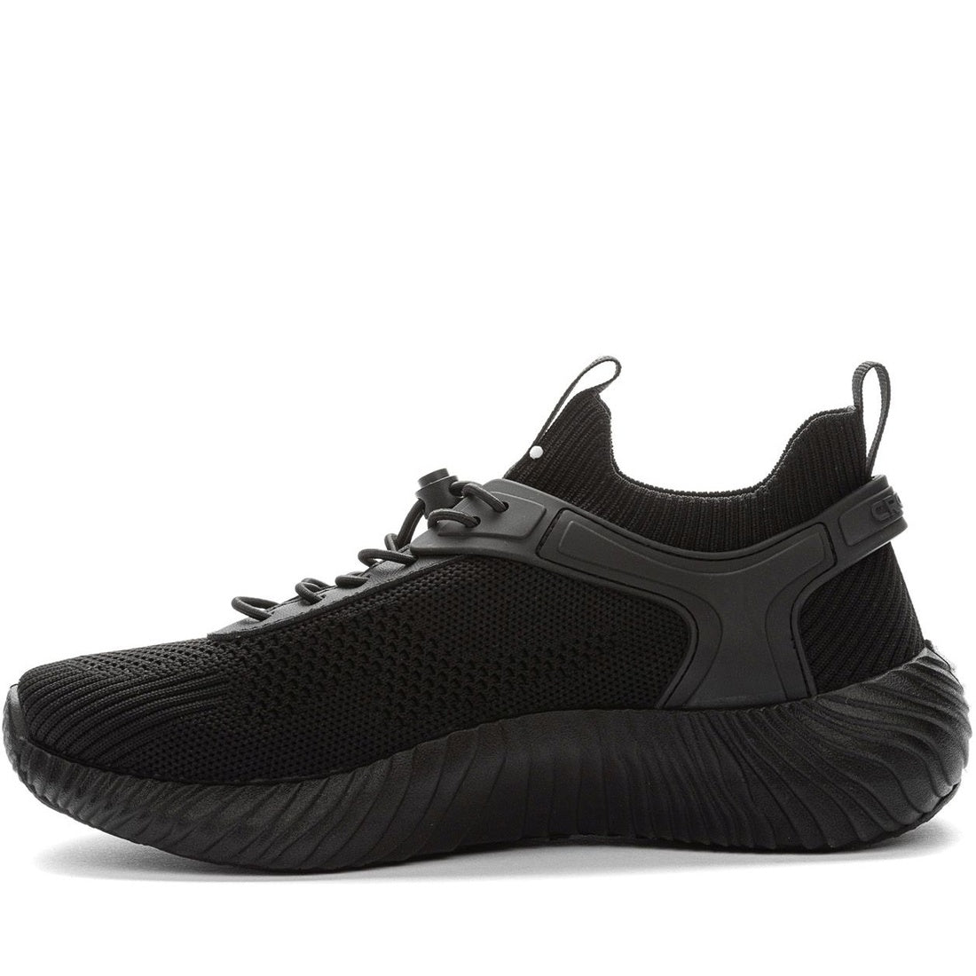 black casual closed sneakers