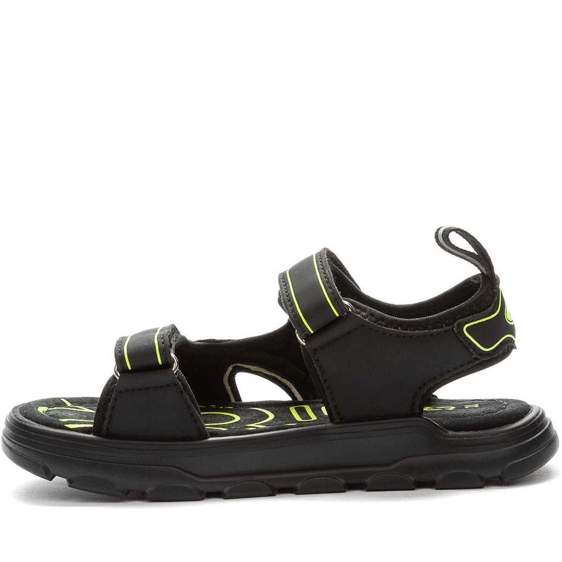 black casual open sandals