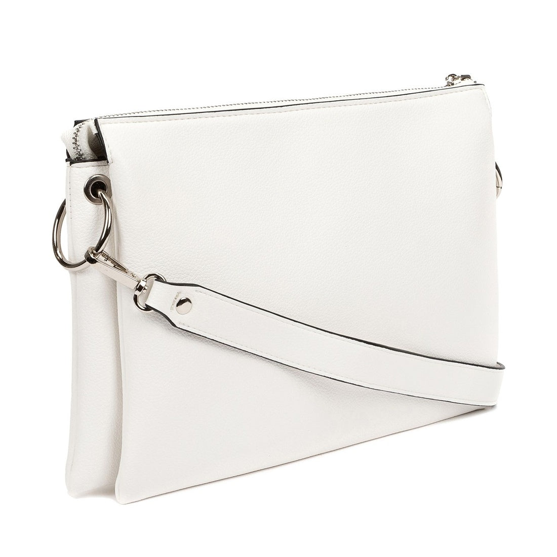 white casual crossbody