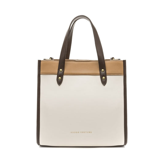 beige casual tote bag