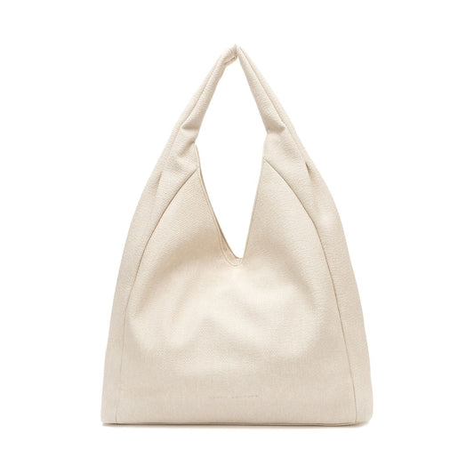 beige casual shoulder bag