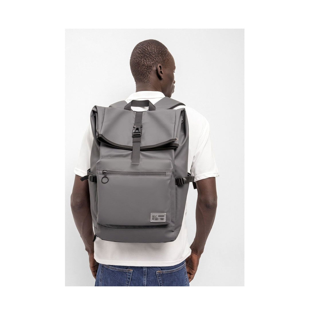 black casual backpack