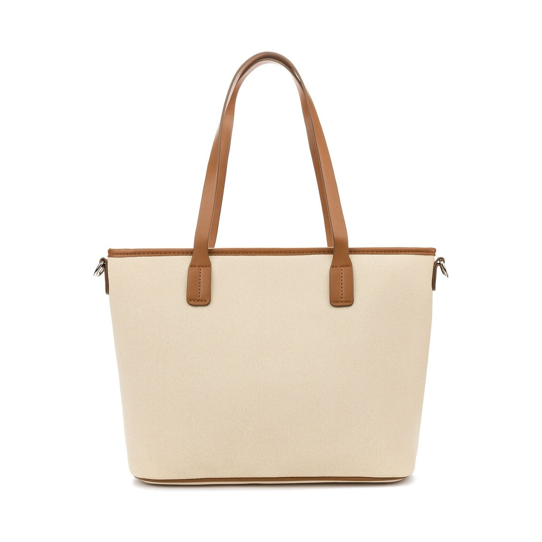 beige casual tote bag