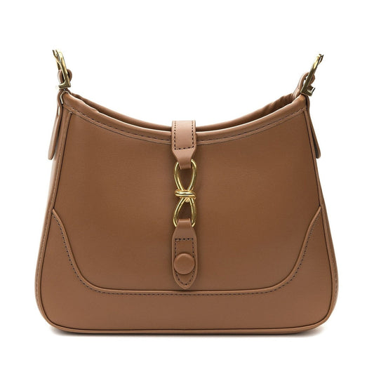 brown elegant shoulder bag