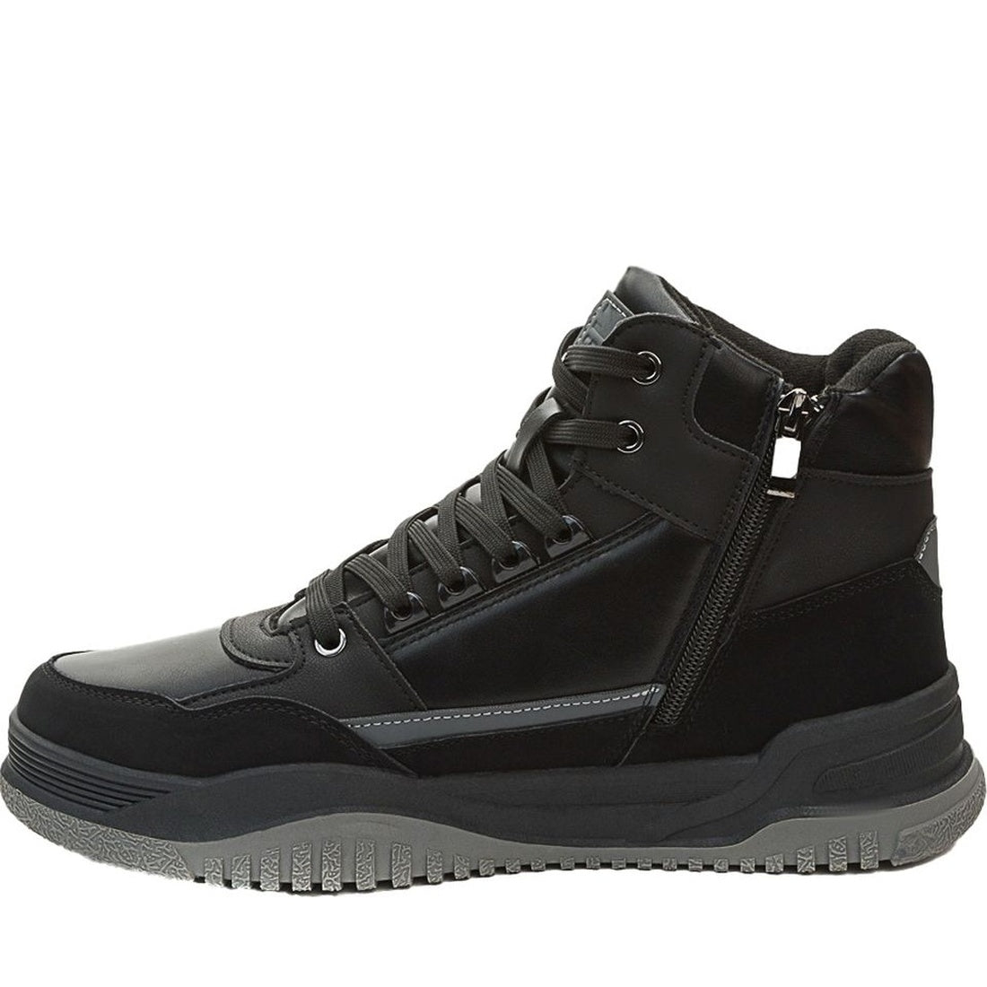 black casual closed booties