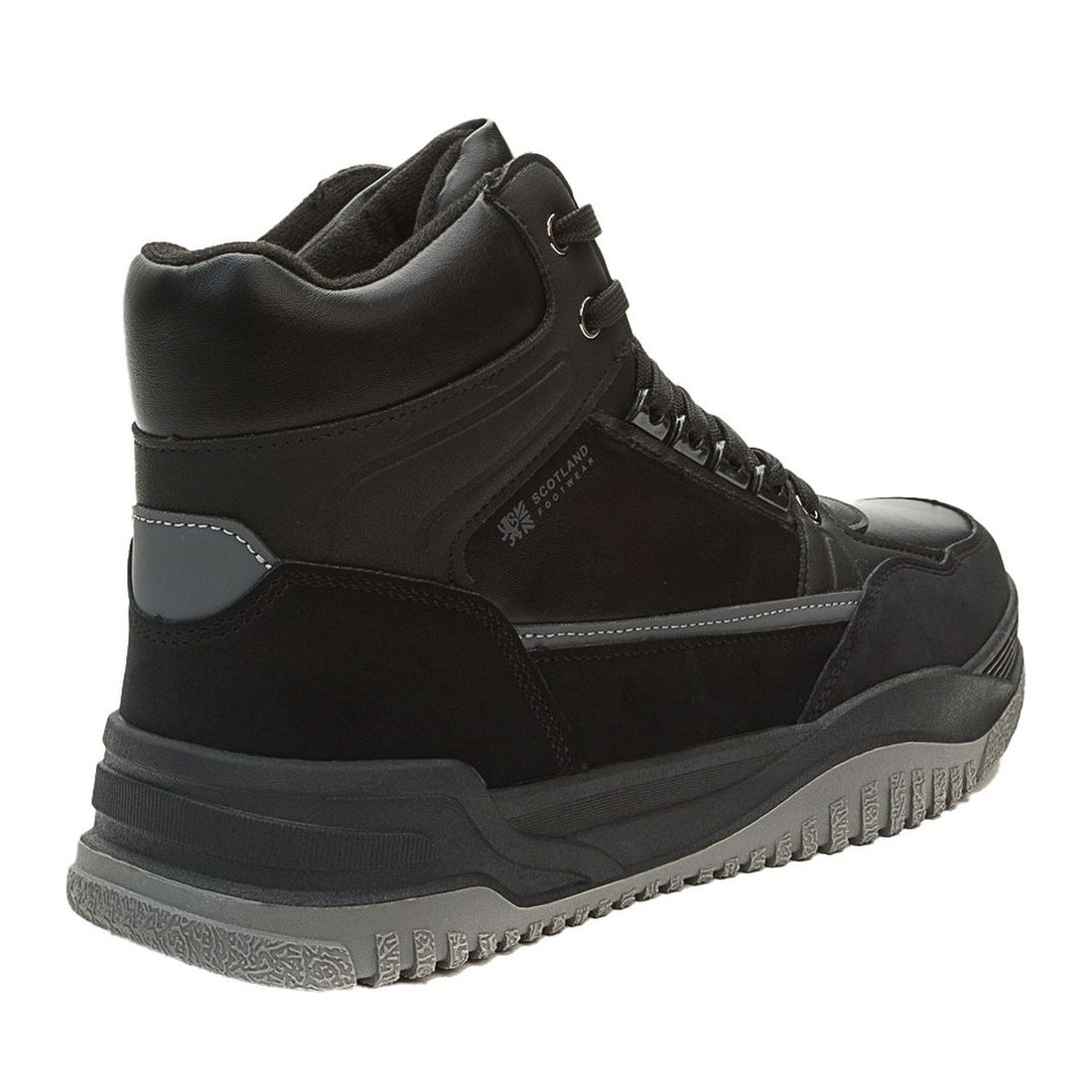 black casual closed booties