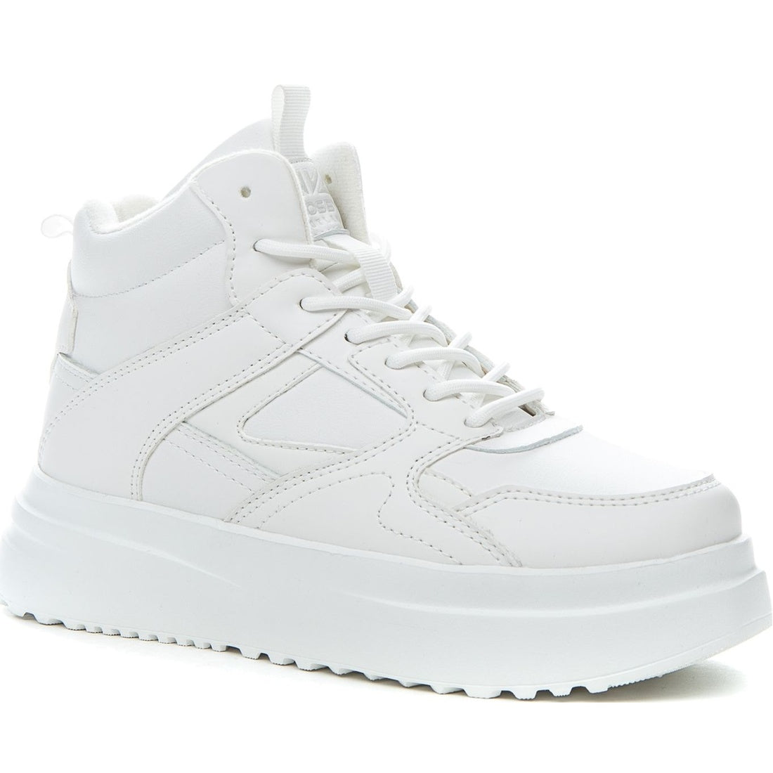 white casual closed booties