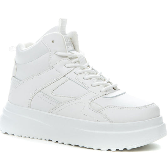 white casual closed booties