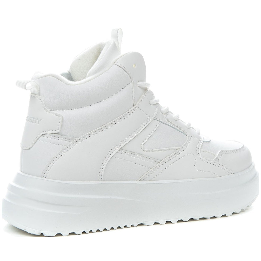 white casual closed booties