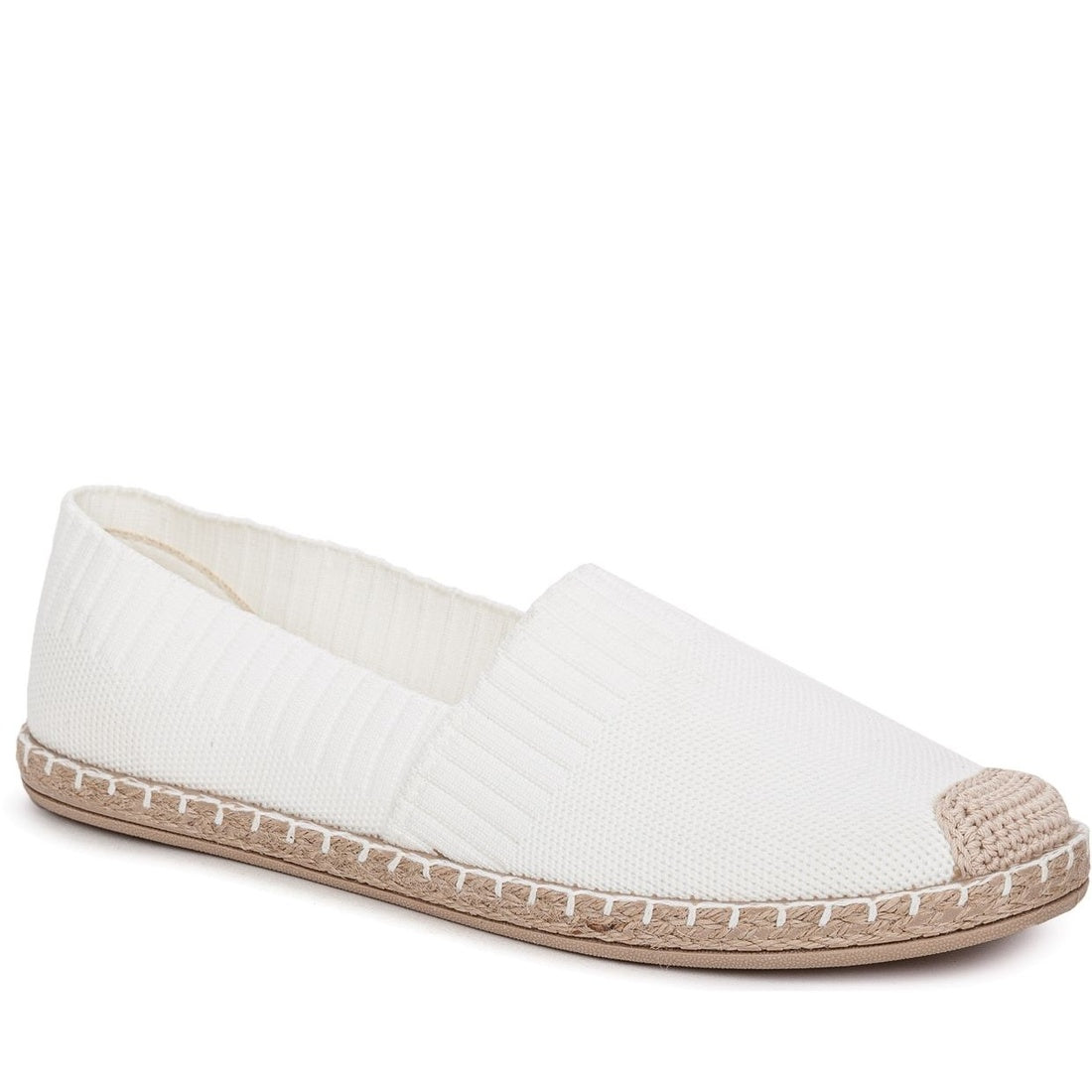 white casual closed espadrilles