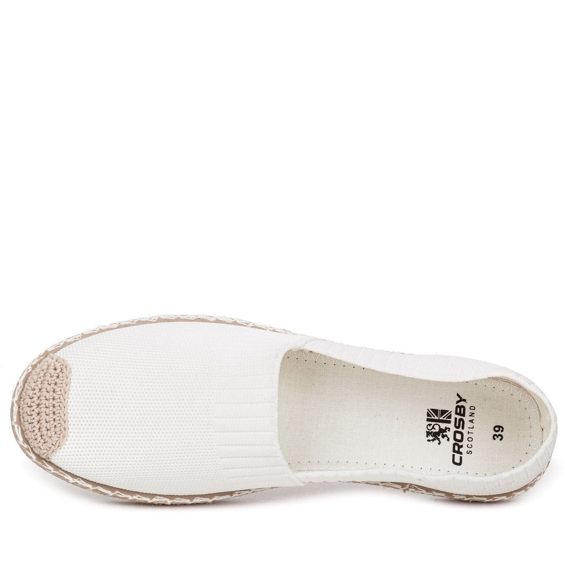 white casual closed espadrilles