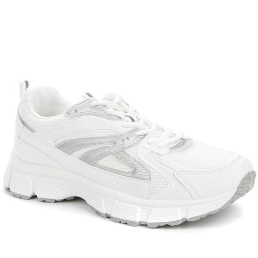 white casual closed sneakers