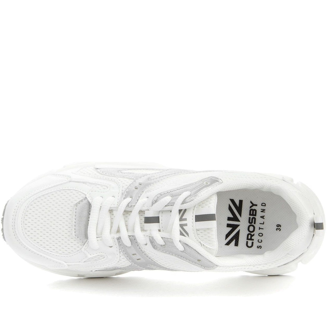 white casual closed sneakers