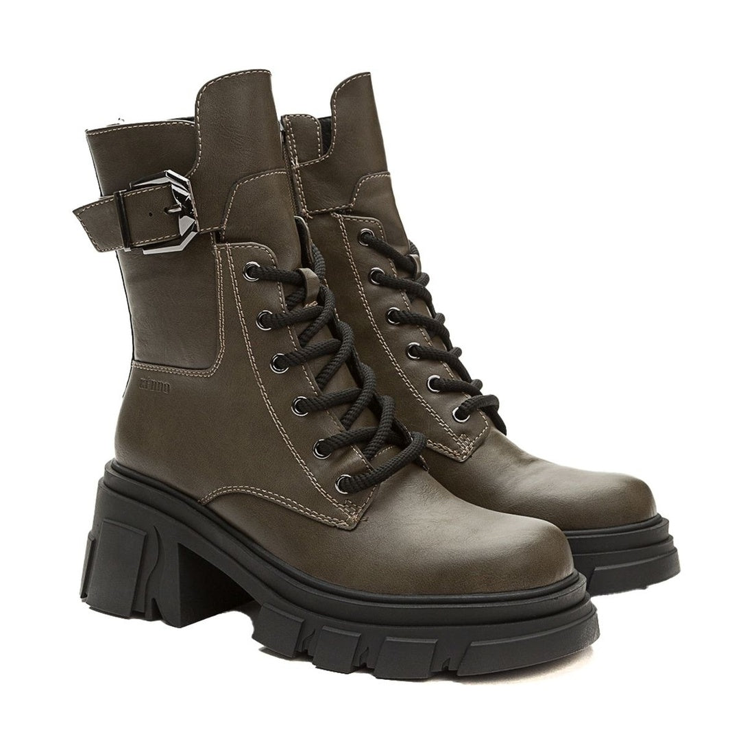 beige casual closed booties