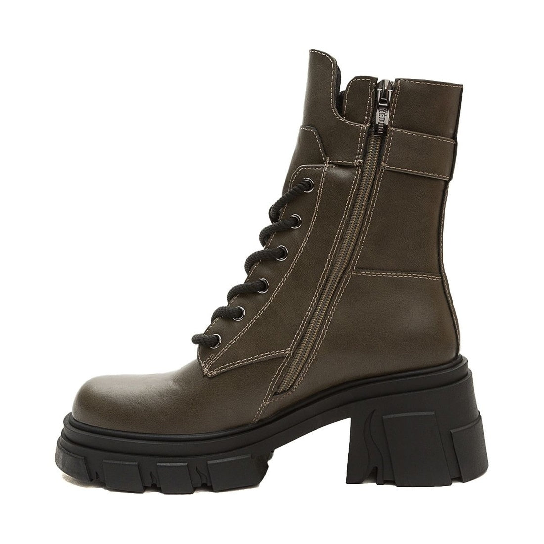 beige casual closed booties