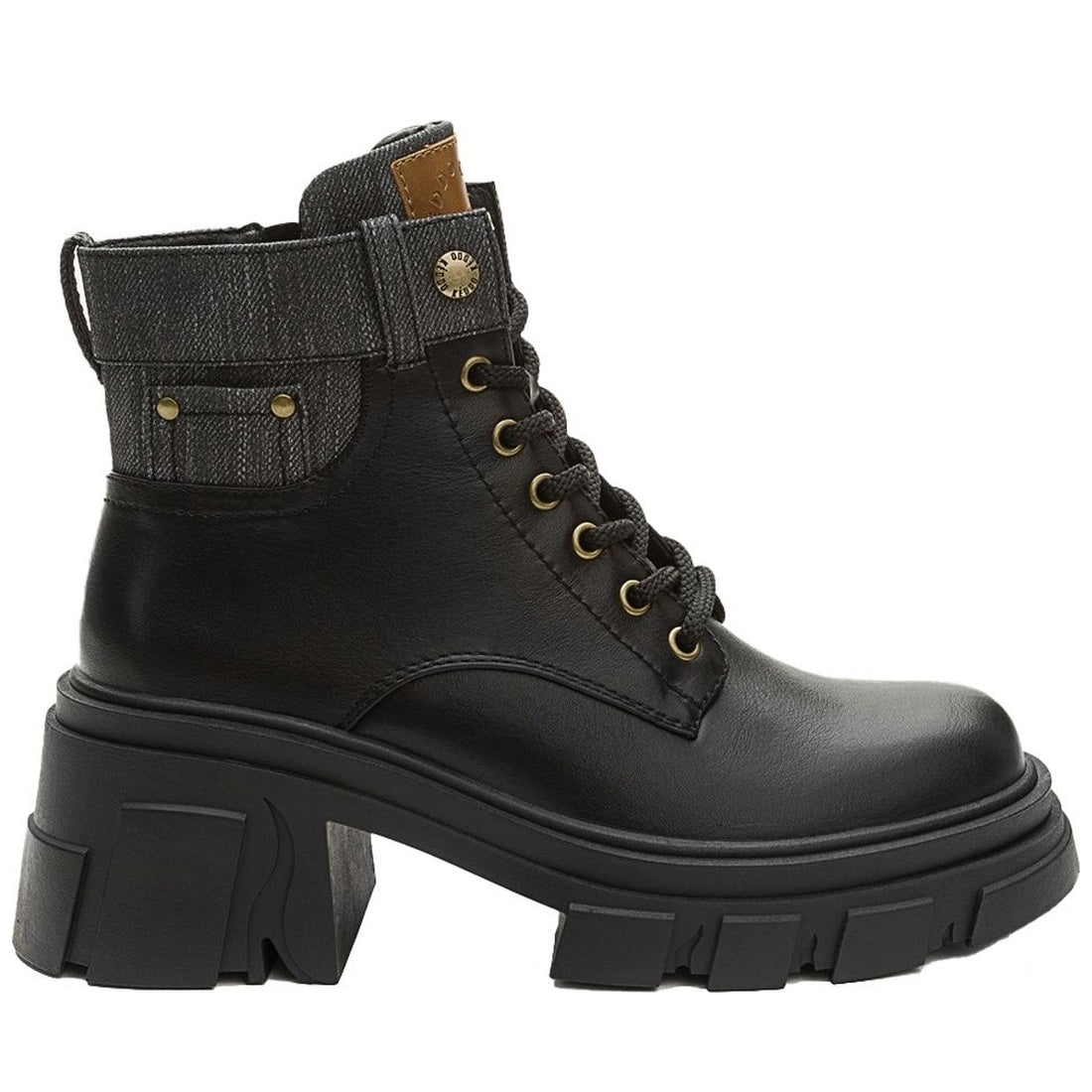 black casual closed booties