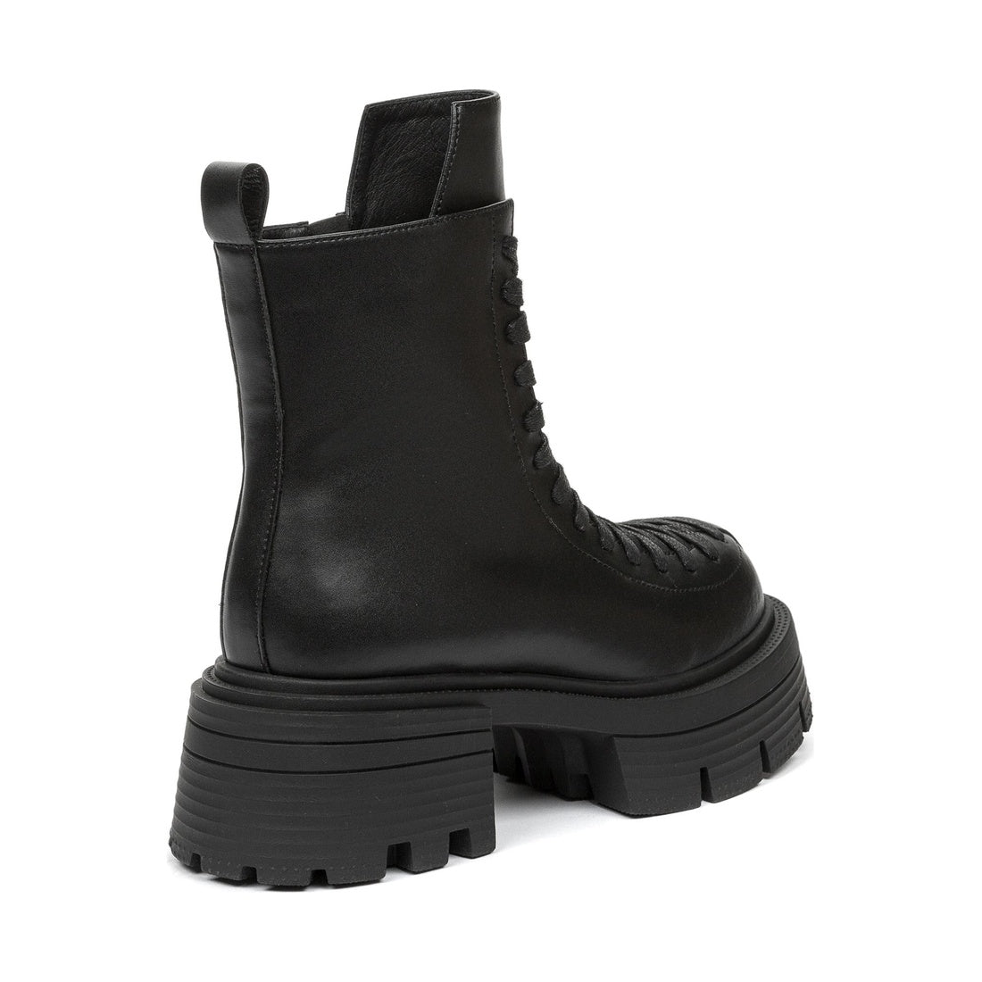 black casual closed booties