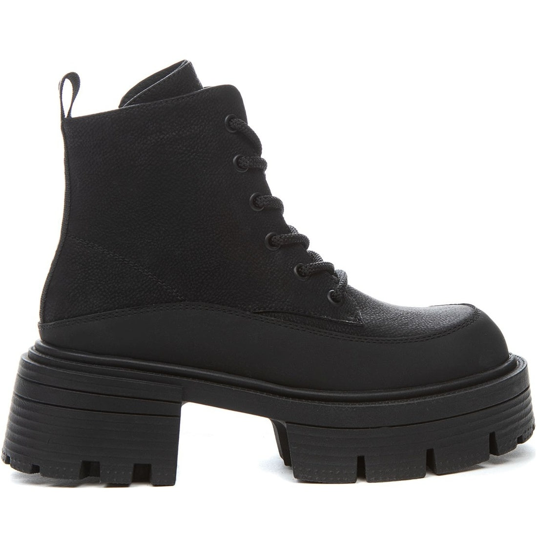 black casual closed booties