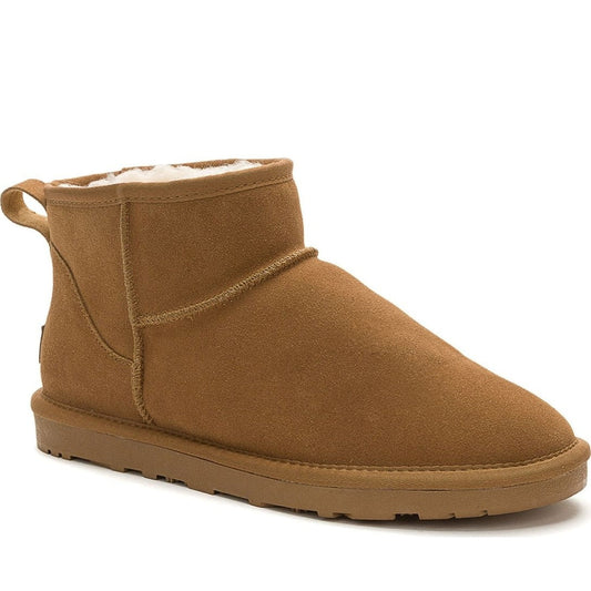 red casual closed booties