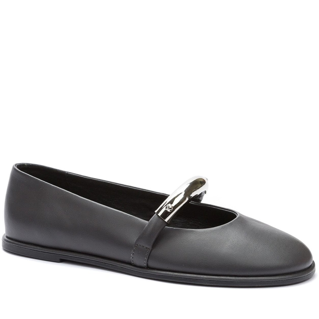 black elegant closed ballerinas