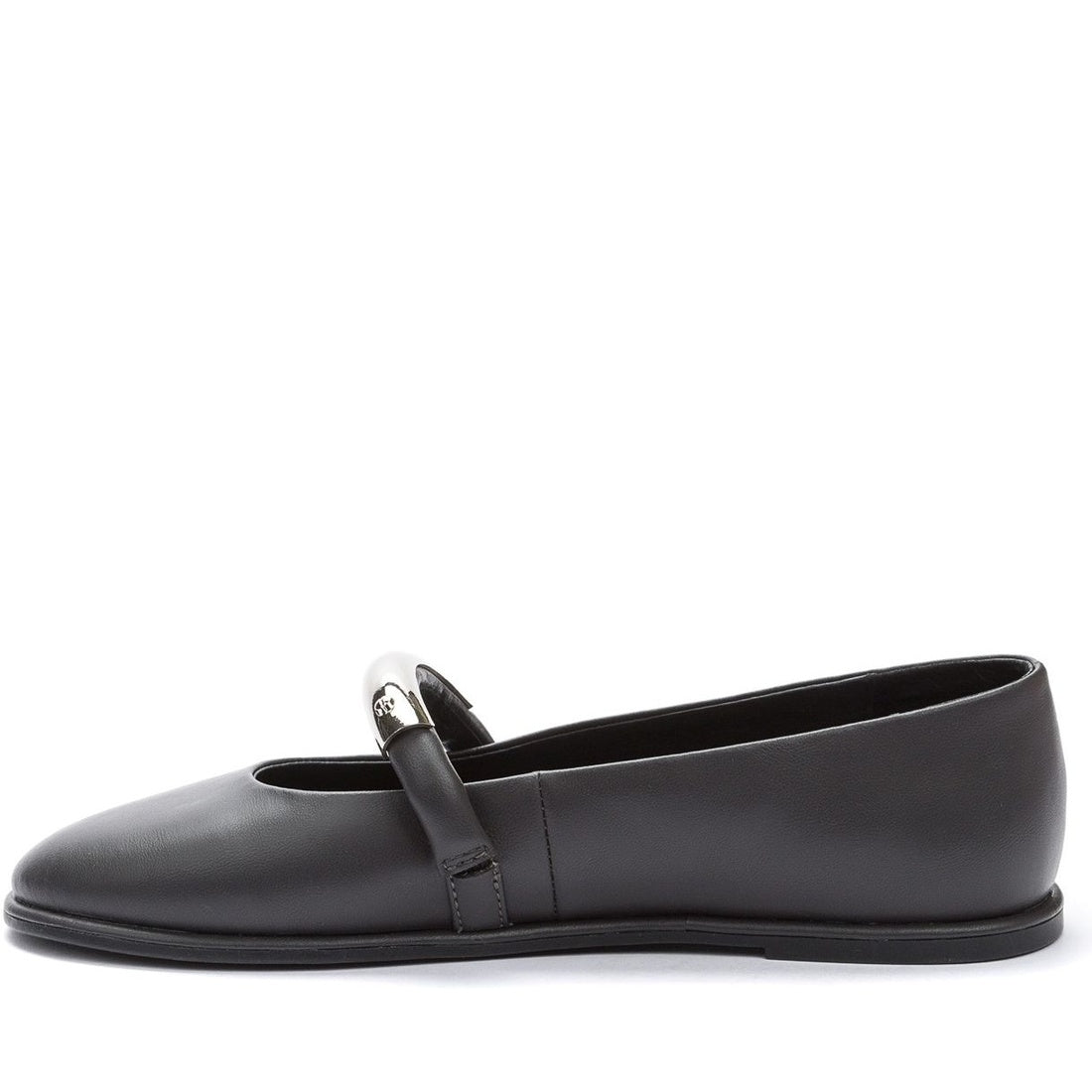 black elegant closed ballerinas