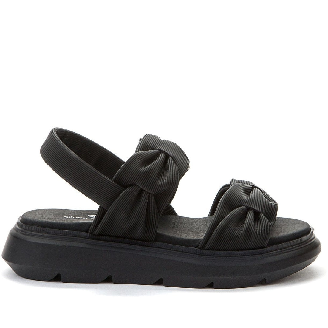 black casual open sandals