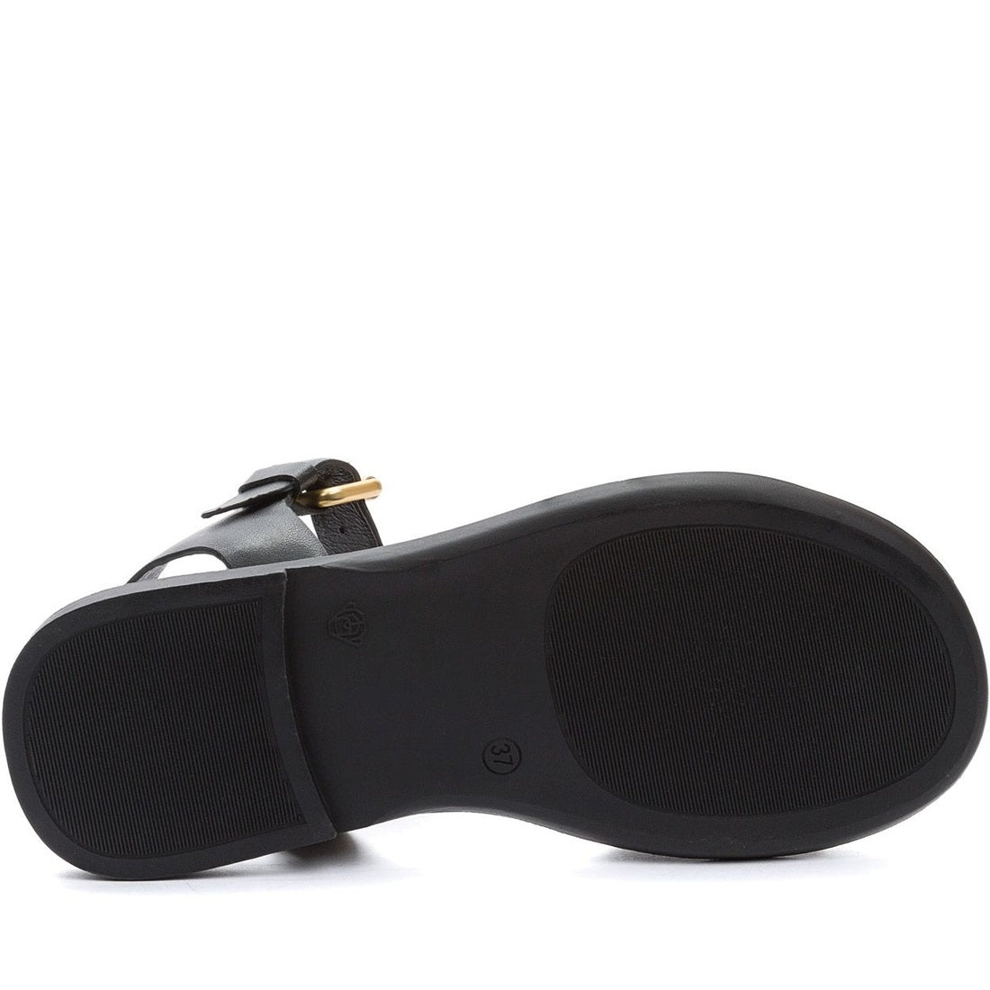 black casual open sandals