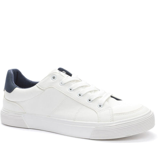 white casual closed sneakers