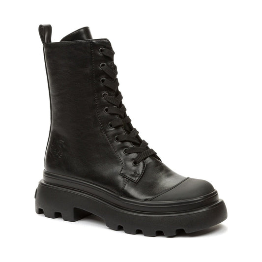 black casual closed booties