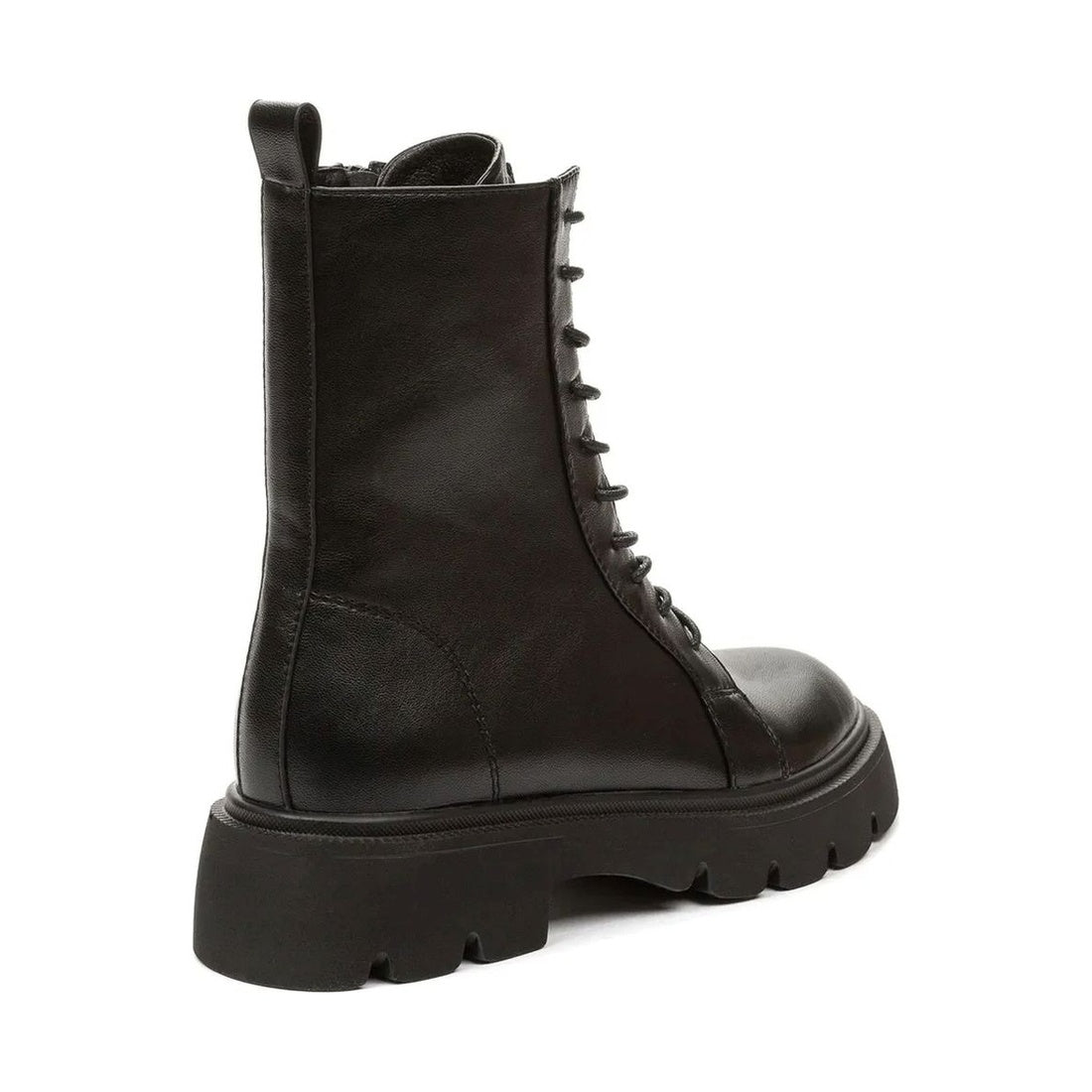 black casual closed booties