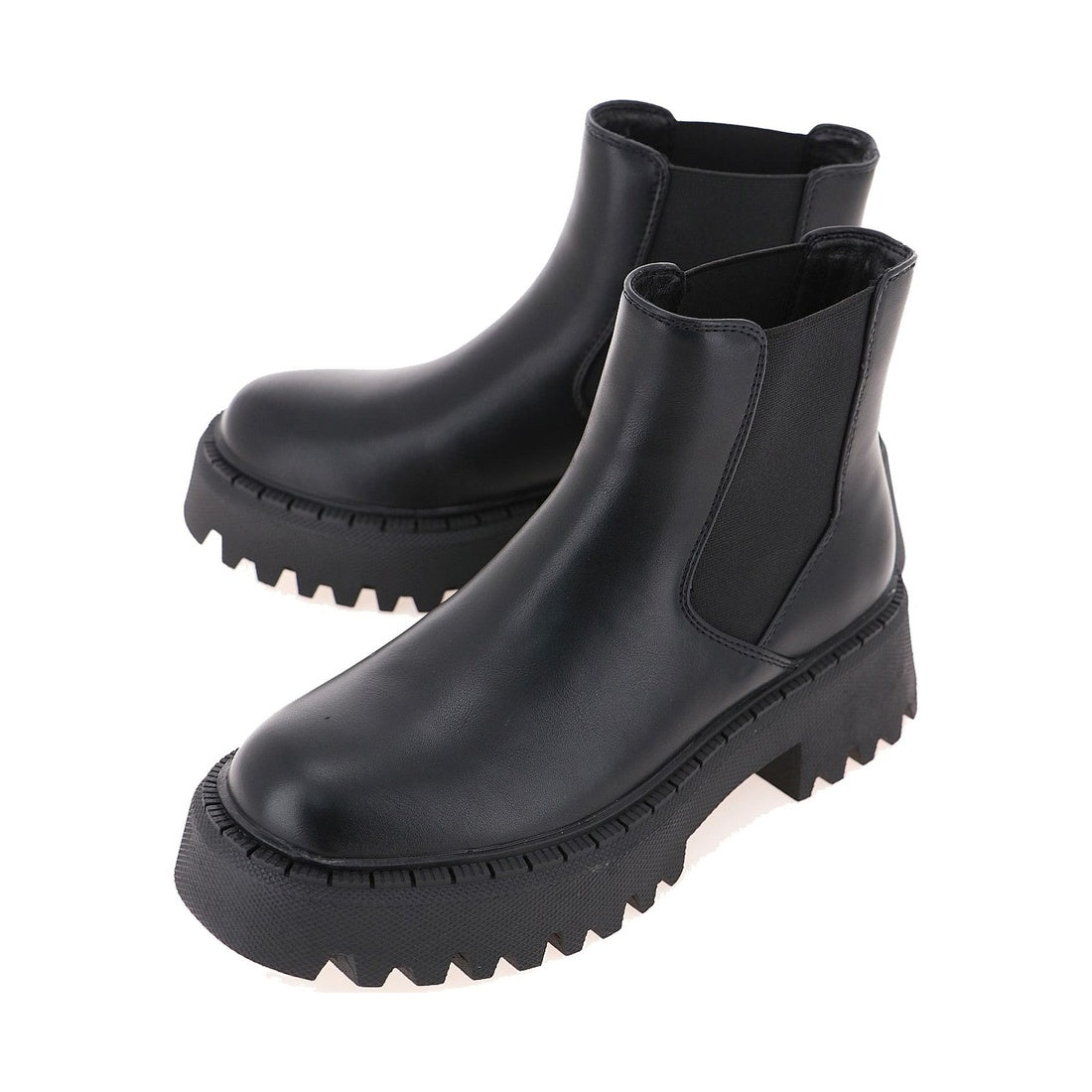 black casual closed booties