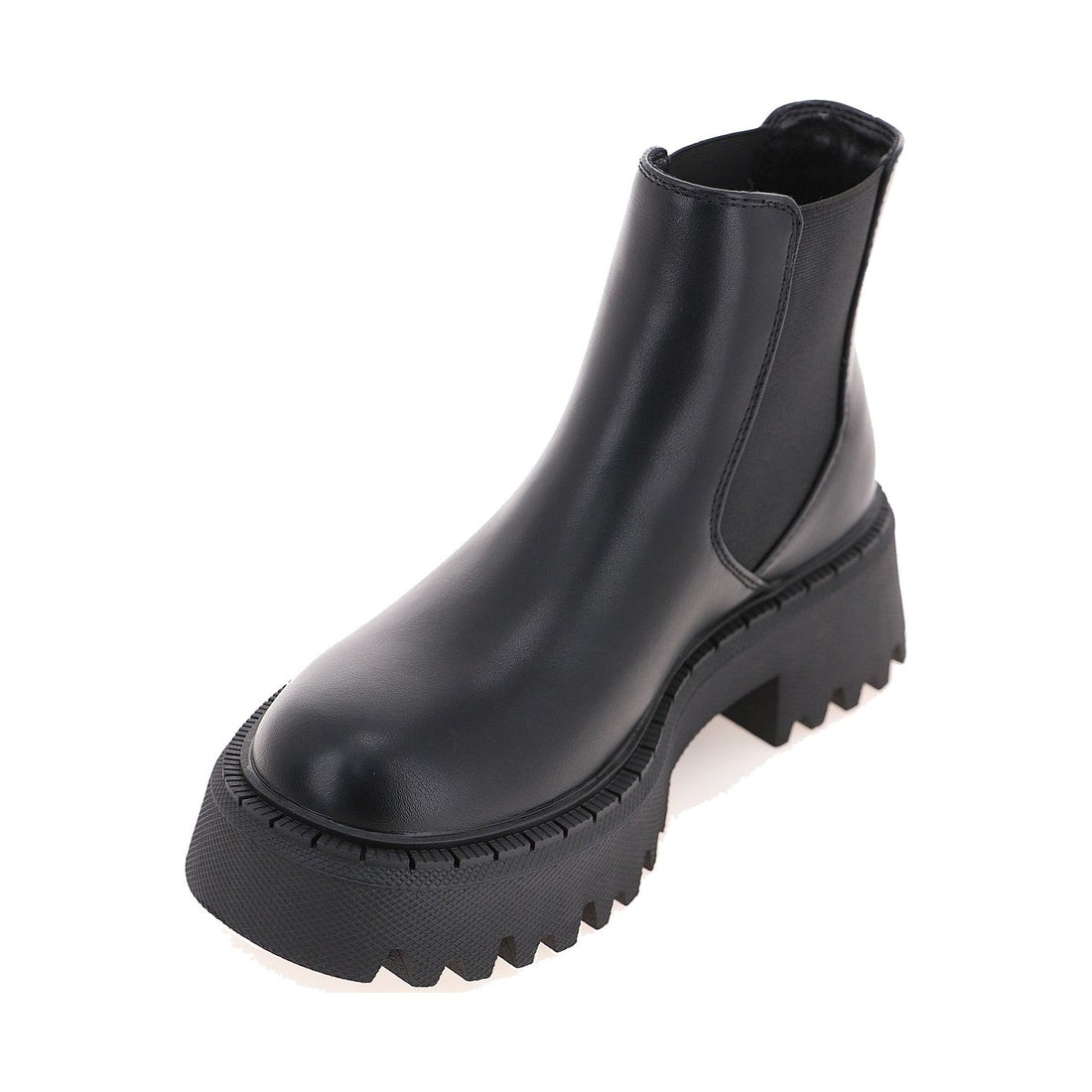 black casual closed booties