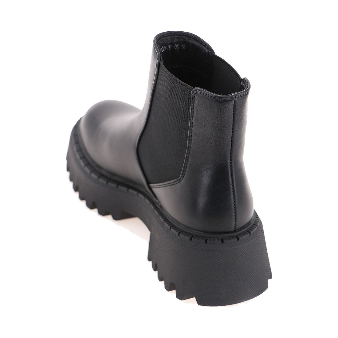 black casual closed booties