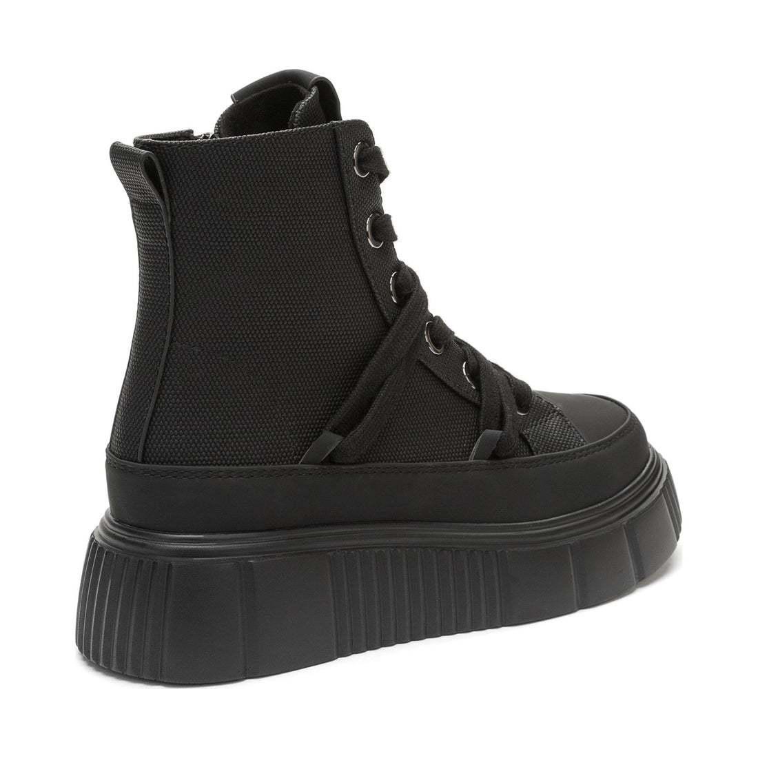 black casual closed booties